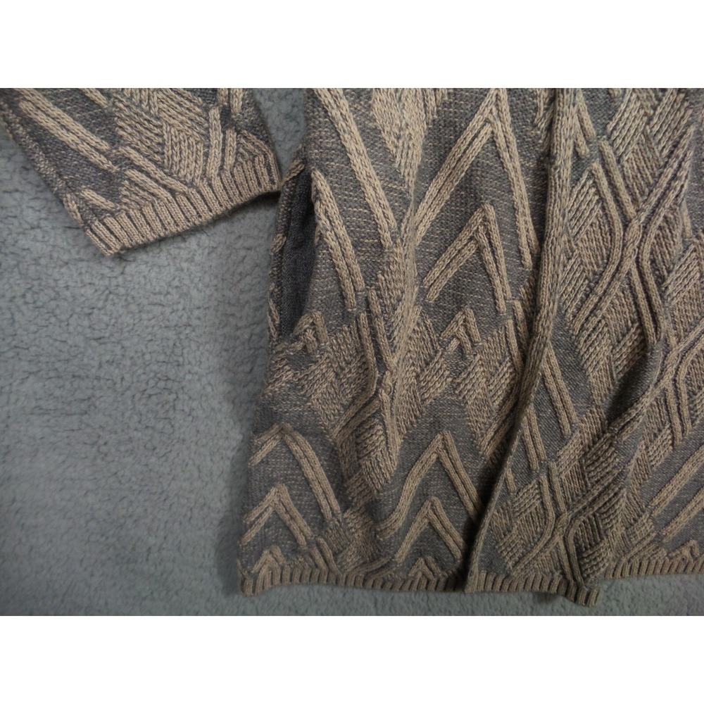 Soft Surroundings Sweater Womens Size Medium Beige Gray Open Front Cardigan NWT - Picture 3 of 15